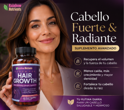 Hair Growth Advanced – Cabello Más Largo, Fuerte y Brillante