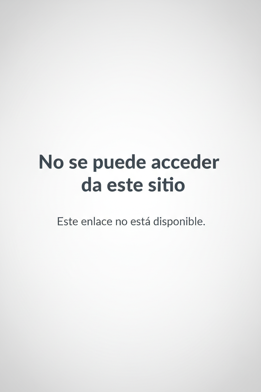 No se puede acceder a este sitio